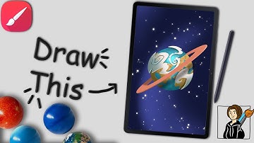Space Illustration | Infinite Painter | for Beginners | full tutorial |