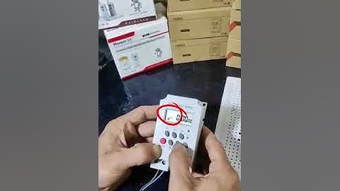 Hướng dẫn cài đặt bộ hẹn giờ KG316 II theo phương pháp đồng hồ đếm ngược