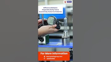 Difference Between Perpendicularity Test & Eccentricity Tester for Preforms | PET Testing by Presto
