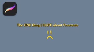 The ONE thing I HATE about Procreate on Ipad Pro...