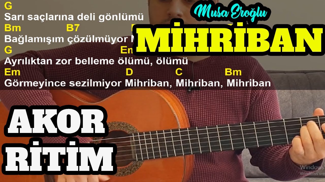 Mihriban Türküsü Gitar Dersi Nasıl Çalınır? GİTAR İLE TÜRKÜ ÇALMAK