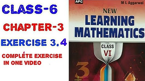 6th class chapter 3 playing with numbers exercise 3.4 M L Aggarwal