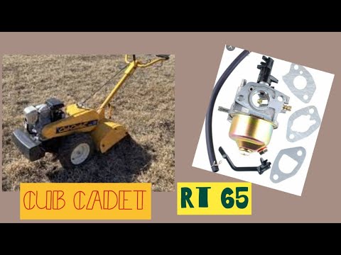 Changing the carburetor on our Cub Cadet Rt 65 rear tine tiller