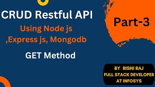 CRUD  RESTFul API using NodeJS, ExpressJS, MongoDB & Mongoose Part-3 | GET Method