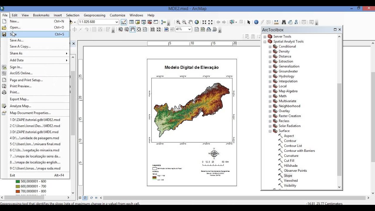 Tutorial Mapa De Localização Arcgis | tutorial 7 mapas de declividade arcgis youtube Tutorial Mapa De Localização Arcgis | tutorial 7 mapas de declividade arcgis youtube