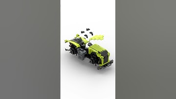 Lego Claas Xerion 5000 animated build  Moc by AlexIsBuilding on Bricklink #lego #claas #xerion