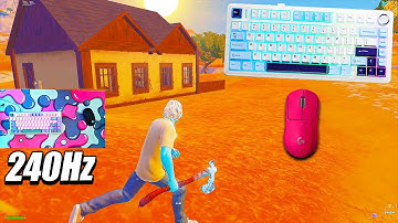 [1 HOUR] AULA F75 Keyboard ASMR 😴 Satisfying Fortnite Gameplay [PC 240 FPS 4K]