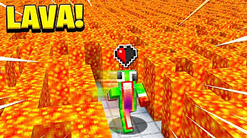 LAVA MAZE vs HALF A HEART NOOB!