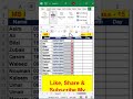 MS Excel Tips & Tricks Class -15 #trending #viralvideo #viralshorts #viralshort #excel #tips #tricks