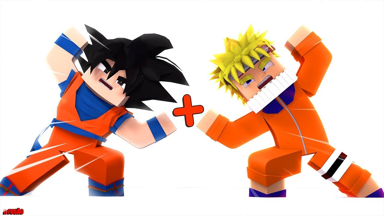 Minecraft: A FUSÃO - GOKU e NARUTO!! (NOVA SÉRIE)‹ Frango 