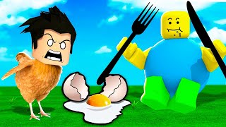 VIVRE COMME UN POULET PENDANT 1 JOUR SUR ROBLOX !! (Chicken Life 🐥) screenshot 2
