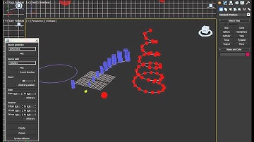 "Clone along a path" 3ds Max script demo