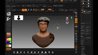 สอนปั้น Zbrush 2021 Pose and mask ขั้นตอนการปรับท่าทาง 4/6