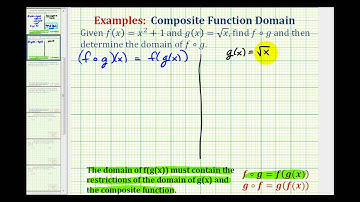 Ex 2:  Domain of a Composite Function