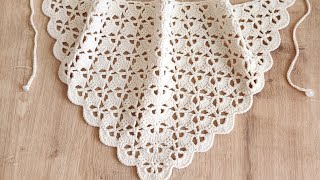 Örgü Bandana Yapimi,Üçgen Örgü Bandana Modeli