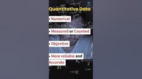 Qualitative And Quantitative Data | The Differences Explained #shorts