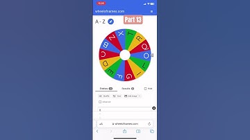 Part 13, if it lands on the first letter of your name you’re out