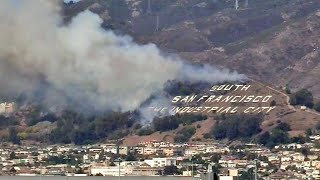 San Bruno Mountain Fire in South San Francisco Contained After Threatening Homes