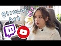 How to Stream Art on Twitch or YouTube // Tips to Get Started!