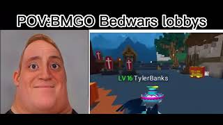 Mr.incredible becoming old (blockman go-adventures Your first bedwars lobby)