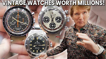 THESE RARE VINTAGE WATCHES FROM ROLEX AND OMEGA ARE WORTH MILLIONS!