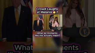 Crowd Laughs at Melania 😳🎤 #Viral