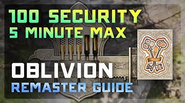 Max Security to 100 in 5 Minutes in Oblivion Remastered 🔐 | Fastest Lockpicking Trick