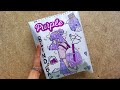 Blind bag paper purple  asmr  satisfying opening blind box  surprise box