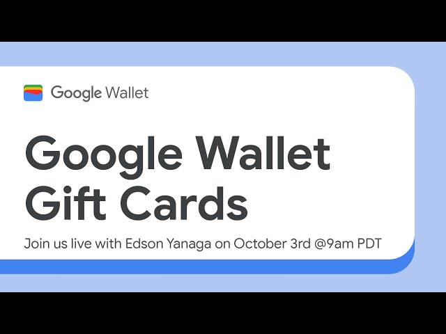 A gift card for you! How to create them with Google Wallet