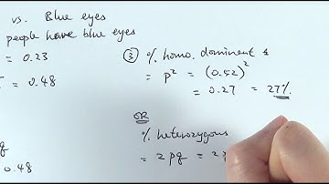 A2 Biology - Hardy-Weinberg principle (OCR A Chapter 20.5)