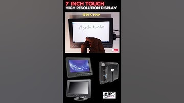 AMS 7inch High Resolution Touch Screen Monitor available with Resistive & PCAP touch options.