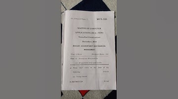 MCS 225 Accountancy and financial management Dec 2024 #exam #dec2024 #ignouexam #ignou