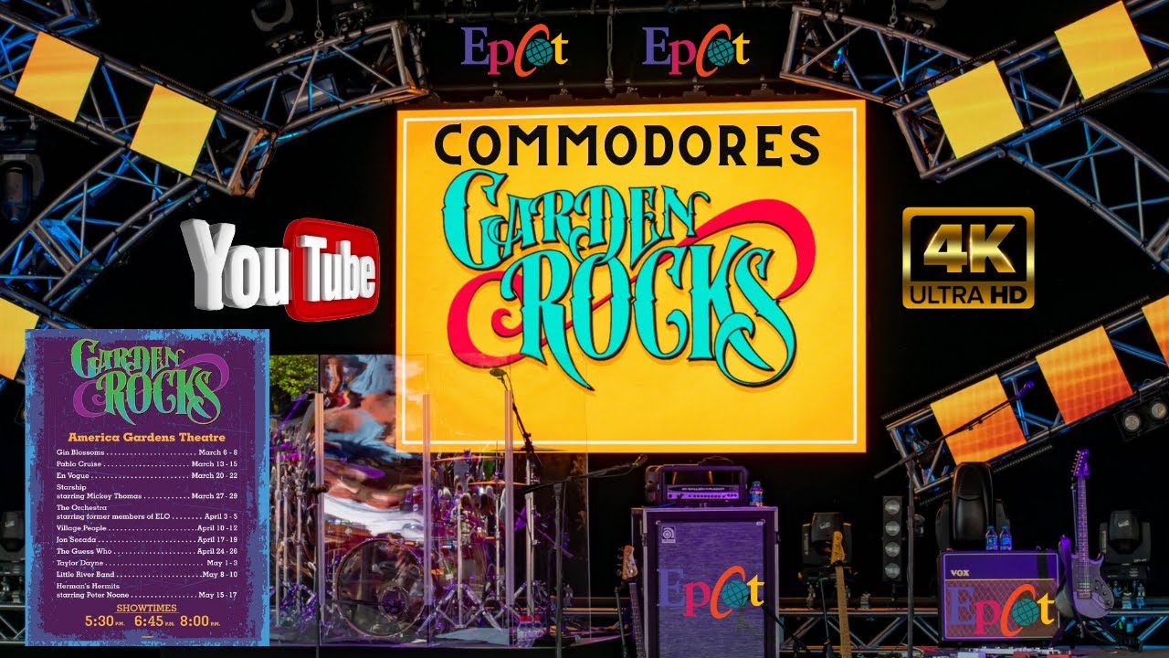 Epcot’s Garden Rocks Concert - The Commodores 2022 Flower & Garden Festival | 4K POV | Walt Disney