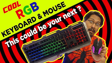 Cool RGB Gaming Keyboard and Mouse Combo -  Zebronics Transformer