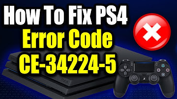 How to Fix PS4 Error CE-34224-5 "An error has occurred in the system" Easy Fix!