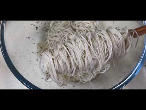Uni Ikura Somen with tobiko and truffle