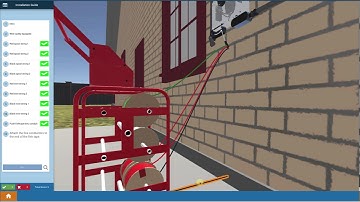 Solar Training - Pulling DC Wires from Inverter to Solar Array