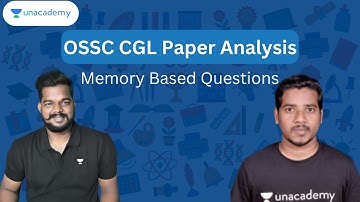OSSC CGL Paper Analysis | Memory based questions | Amiya Ranjan sir & Bibhuti Swain
