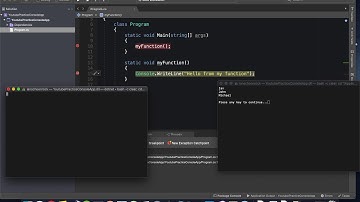 C# Tutorial: Functions and Return Types