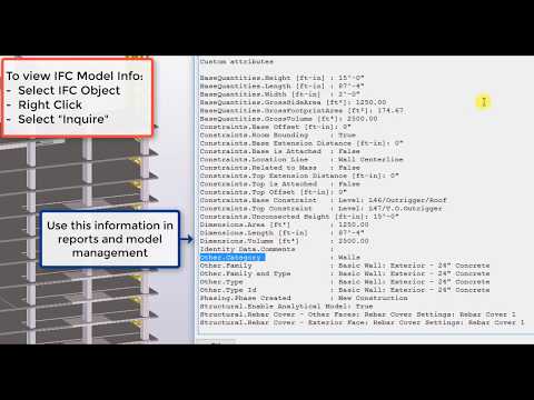 Quantity Take Off in Tekla using a IFC