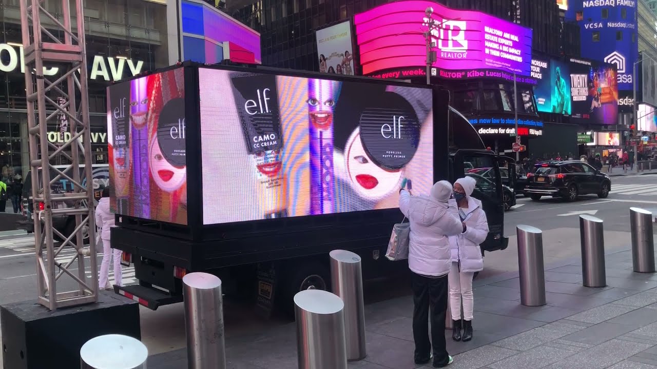 Innovative Cosmetic Ads: Mobile LED Trucks by (Beauty Advertising)  