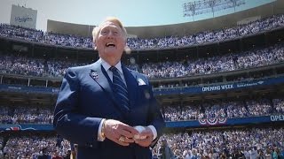 The Dodgers honor Vin Scully on Opening Day