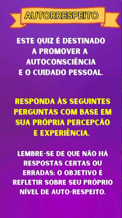 QUIZ PARA AVALIAR SEU CONHECIMENTO E SE ANALISAR 