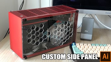 Simple DIY design custom side panel for SFFPC - SGPC K55 example