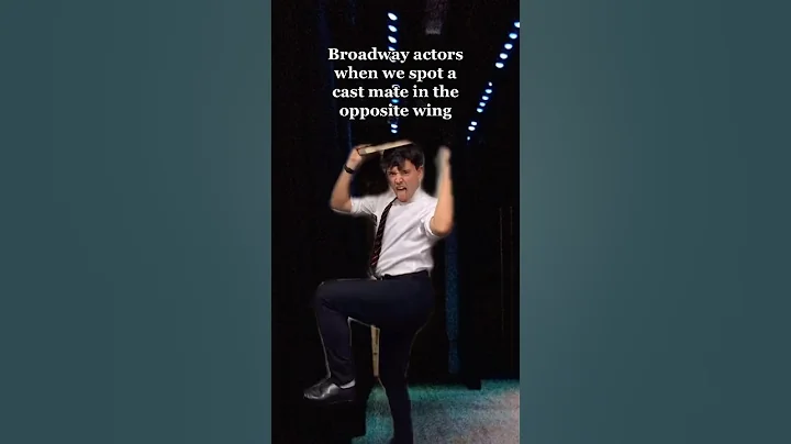 Broadway actors spotting each other backstage 😜 #broadway #actor #pov #musical #theatre