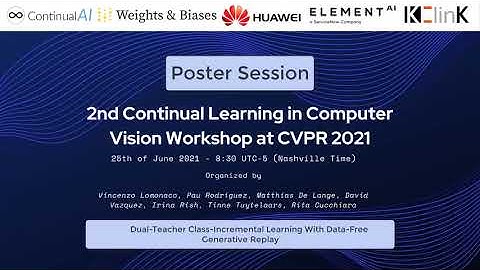 CLVision Poster: "Dual-Teacher Class-Incremental Learning With Data-Free Generative Replay"
