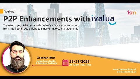 Webinar: P2P Enhancements with Ivalua