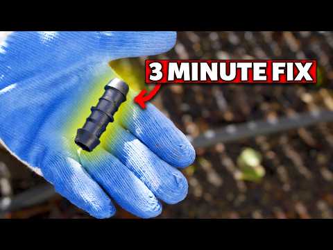 How to Repair Damaged Drip Irrigation Tubing with a Barbed Coupling