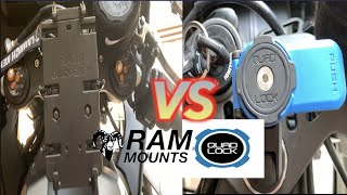 Quad Lock VS Ram Quick Grip | Motorcycle Phone Holder