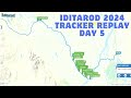 Iditarod 2024 GPS replay day 5